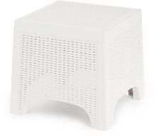 картинка Мебель из пластика АЛЬТЕРНАТИВА М8910 Ротанг Лайт стол (белый) от магазина Tovar-RF.ru