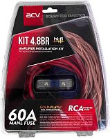 картинка комплект проводов acv kit 4.8br (bronze=light) (4-кан усил-ля 8awg/mini anl 60a) от магазина Tovar-RF.ru