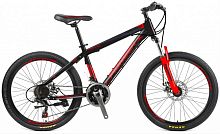 картинка велосипед pioneer tornado 24"/14" black-red-grayот магазина Tovar-RF.ru