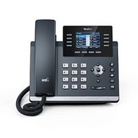 картинка yealink sip-t44w, 12 аккаунтов, 2 порта usb, wi-fi, цветной экран 2.8", blf, poe, gige, без бп, шт от магазина Tovar-RF.ru