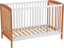 картинка кроватка polini кроватка детская polini kids simple 101, белый-бук (1кор) от магазина Tovar-RF.ru