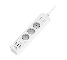 картинка Сетевой фильтр HARPER UCH-330 3 розетки 1.5 метра 4 кВт крепление к стене от магазина Tovar-RF.ru
