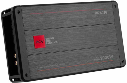 картинка acv dx-4.150 v4 4*150вт/4-3-2 канал/4-2 ом/hpf/lpf/bp/bassboost/high input/d class от магазина Tovar-RF.ru