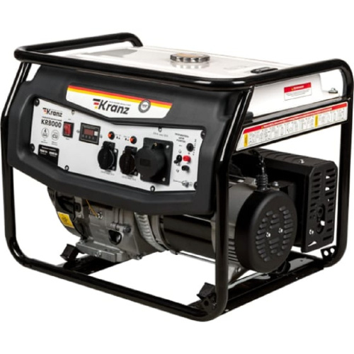 картинка Kranz KR-16-1137 Генератор бензиновый KR8000, 8кВт, 230В, 25л, ручной старт магазин Tovar-RF.ru являющийся официальным дистрибьютором в России картинка Kranz KR-16-1137 Генератор бензиновый KR8000, 8кВт, 230В, 25л, ручной старт от магазина Tovar-RF.ru