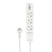 картинка гарнизон сетевой фильтр eps-3-cu2-w-2 2.0 мультипорт 3р, 10а, 1xtype-c pd, 2 х usb qc, 2м, ур.защиты 2+, белый, пак (21448) от магазина Tovar-RF.ru