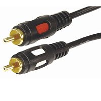картинка Rexant (17-0146) Шнур 2RCA Plug - 2RCA Plug  5М  (GOLD)   от магазина Tovar-RF.ru