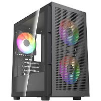 картинка powercase корпус mistral sm05 argb, tempered glass, 3x120mm argb pwm fans, чёрный, matx  (cmmsm05b-a3) от магазина Tovar-RF.ru
