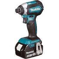 картинка Makita DTD153RFE Шуруповерт ак(уд) б\щет,{18В,2х3Ач Li-ion,0-3400об\м,6-ти гр1\4",1.3кг,чем,170Нм,М5-М16} от магазина Tovar-RF.ru
