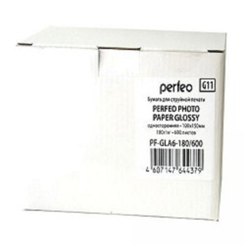 картинка Perfeo PF-GLA6-180/600 Бумага Perfeo глянцевая 600л, 10х15 180 г/м2 (G11) от магазина Tovar-RF.ru