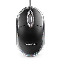 картинка гарнизон мышь gm-100, usb, чип- х, черный, 1000 dpi, 2кн.+колесо-кнопка от магазина Tovar-RF.ru
