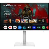 картинка msi modern 27" md272upsw {ips 3840x2160 60hz 4ms 1000:1 300cd hdmi displayport usb-c 2xusb rj45 speaker tilt swivel height pivot white} от магазина Tovar-RF.ru