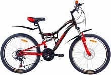 картинка велосипед pioneer forsage 24"/14" black-red-grayот магазина Tovar-RF.ru