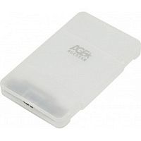 картинка agestar 3ubcp3 (white) usb 3.0 внешний корпус 2.5" sataiii hdd/ssd usb 3.0, пластик, белый, безвинтовая конструкция от магазина Tovar-RF.ru