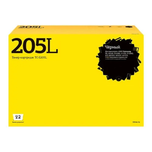 картинка картридж лазерный t2 mlt-d205l tc-s205l mlt-d205l/su965a черный (5000стр.) для samsung ml-3310d/3710d/scx-4833fr/5637fr магазин Tovar-RF.ru являющийся официальным дистрибьютором в России картинка картридж лазерный t2 mlt-d205l tc-s205l mlt-d205l/su965a черный (5000стр.) для samsung ml-3310d/3710d/scx-4833fr/5637fr от магазина Tovar-RF.ru
