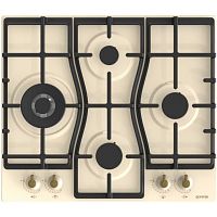 картинка gorenje gw6d42cli газовая варочная поверхность, слоновая кость от магазина Tovar-RF.ru