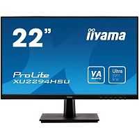 картинка iiyama 21.5" xu2294hsu-b1 черный {va 1920x1080 75hz 4ms 178/178 250cd 3000:1 8bit(6bit+frc) d-sub hdmi1.4 displayport1.2 flickerfree 2xusb2.0 2x1w vesa} от магазина Tovar-RF.ru