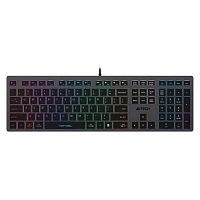 картинка клавиатура a4tech fstyler fx60 серый usb slim led (fx60 grey / neon) от магазина Tovar-RF.ru