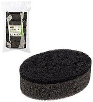 картинка РЫЖИЙ КОТ Набор губок для мытья посуды двухслойных овальных KS-07, 5 шт (черный) (107565) от магазина Tovar-RF.ru