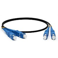 картинка hyperline fc-d2-9-sc/ur-sc/ur-h-15m-lszh-bk патч-корд волоконно-оптический (шнур) sm 9/125 (os2), sc/upc-sc/upc, 2.0 мм, duplex, lszh, 15 м, черный от магазина Tovar-RF.ru