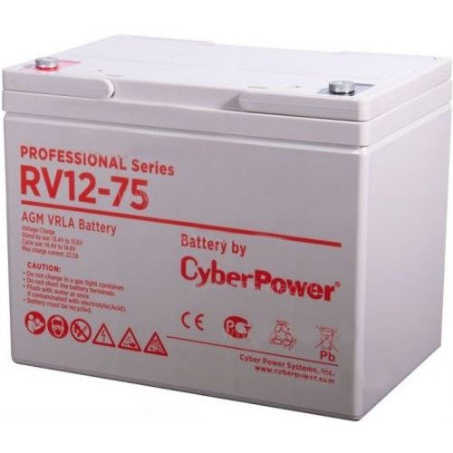 картинка cyberpower акб rv 12-75 / 12 в 75 ач {клемма м6, дхшхв 258х168х208мм., высота с клеммами 214, вес 24,8кг., срок службы 10 лет} магазин Tovar-RF.ru являющийся официальным дистрибьютором в России картинка cyberpower акб rv 12-75 / 12 в 75 ач {клемма м6, дхшхв 258х168х208мм., высота с клеммами 214, вес 24,8кг., срок службы 10 лет} от магазина Tovar-RF.ru