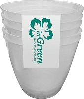 картинка Набор для рассады INGREEN IG604011999 горшки для пикирования 5шт., 0,7 л, прозрачный от магазина Tovar-RF.ru