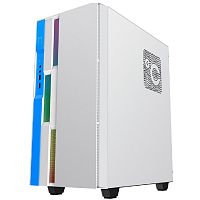картинка gamemax корпус brufen c3 wb без бп, midit, atx, бело-гол, зак. стекл., usb 3.0, 1*120; 1*140мм вент. от магазина Tovar-RF.ru