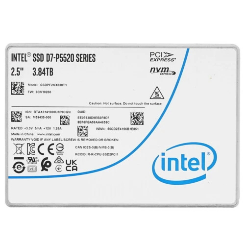 картинка ssd жесткий диск pcie 3.84tb tlc d7-p5520 ssdpf2kx038t1n1 intel от магазина Tovar-RF.ru