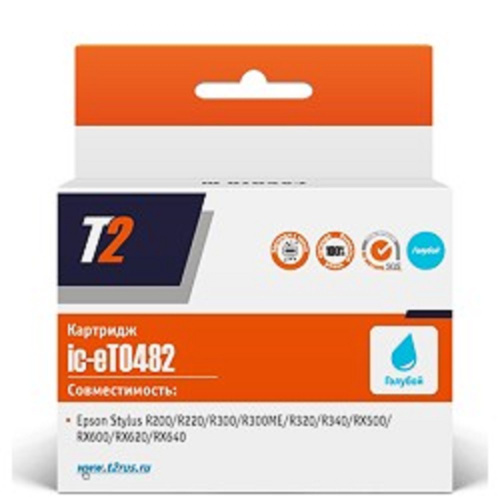 картинка t2 c13t048240 (ic-et0482) картридж для epson stylus photo r200/r300/rx500/rx600, голубой, с чипом магазин Tovar-RF.ru являющийся официальным дистрибьютором в России картинка t2 c13t048240 (ic-et0482) картридж для epson stylus photo r200/r300/rx500/rx600, голубой, с чипом от магазина Tovar-RF.ru