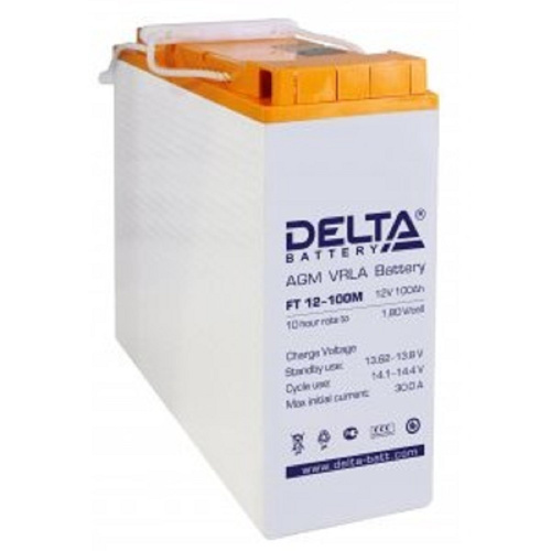 картинка delta ft 12-100 m (12v/100ач) agm, фронттерминальные, 10 лет магазин Tovar-RF.ru являющийся официальным дистрибьютором в России картинка delta ft 12-100 m (12v/100ач) agm, фронттерминальные, 10 лет от магазина Tovar-RF.ru
