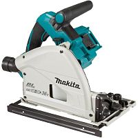картинка Makita DSP600Z Пила диск погружн акк [DSP600Z] { б\щ,36В,д\2-х акк18В,Li-ion,2500-6300\м,д-ф165х20мм,р-56мм,4.4кг,кор,б\акк,з\у } от магазина Tovar-RF.ru