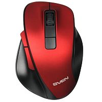 картинка беспроводная мышь rx-525sw красная  (бесшумн. кл., 5+1кл. 600-1400dpi, soft-touch, блист.) от магазина Tovar-RF.ru