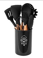 картинка Набор кухонных принадлежностей KELLI KL-01120 черный от магазина Tovar-RF.ru