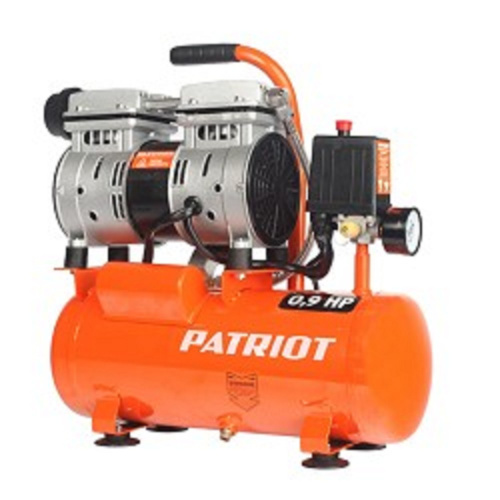 картинка patriot wo 10-120 компрессор [525306370] {безмасляный; мощн.: 0,65 квт; напр.230в.об. дв.: 2850 об/мин; производ.: 120 л/мин; объем ресивера: 10 л; давление: 8 бар} от магазина Tovar-RF.ru
