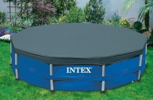 картинка тент для каркасного бассейна intex тент для каркасного бассейна metal frame 305см (выступ 25 см) .(в коробке) арт. 28030от магазина Tovar-RF.ru