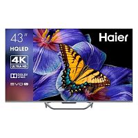 картинка 43" телевизор haier smart tv s4, qled, 4k ultra hd, серый, смарт тв, android tv[dh1u8pd05ru] от магазина Tovar-RF.ru