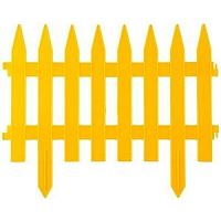 картинка Забор декоративный GRINDA "КЛАССИКА", 28x300 см, желтый [422201-Y] от магазина Tovar-RF.ru