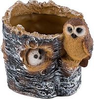 картинка Кашпо PARK Кашпо Пенек березовый с совами Н-15см (169448) от магазина Tovar-RF.ru