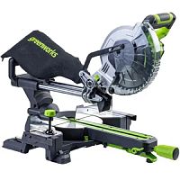 картинка Greenworks GD24MS216 Торцовочная пила, 24V, бесщеточная, с протяжкой, без АКБ и ЗУ [1501707] от магазина Tovar-RF.ru