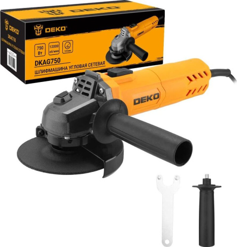 картинка Углошлифовальная машина DEKO DKAG750 063-4164 магазин Tovar-RF.ru являющийся официальным дистрибьютором в России картинка Углошлифовальная машина DEKO DKAG750 063-4164 от магазина Tovar-RF.ru