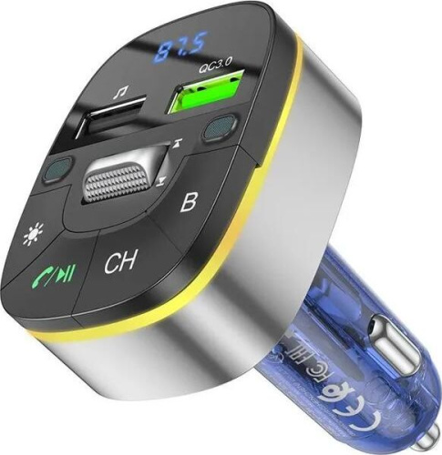 картинка азу hoco (6931474789082) e71 crystal transparent discovery edition qc3.0 car bt fm темно-синий от магазина Tovar-RF.ru являющимся официальным дистрибьютором в России картинка азу hoco (6931474789082) e71 crystal transparent discovery edition qc3.0 car bt fm темно-синий от магазина Tovar-RF.ru