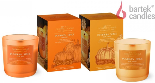 картинка Свеча BARTEK Тыквенная приправа (PUMPKIN SPICE) 150гр в стакане магазин Tovar-RF.ru являющийся официальным дистрибьютором в России картинка Свеча BARTEK Тыквенная приправа (PUMPKIN SPICE) 150гр в стакане от магазина Tovar-RF.ru