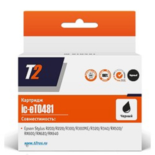 картинка t2 c13t048140 (ic-et0481) картридж для epson stylus photo r200/r300/rx500/rx600, черный, с чипом магазин Tovar-RF.ru являющийся официальным дистрибьютором в России картинка t2 c13t048140 (ic-et0481) картридж для epson stylus photo r200/r300/rx500/rx600, черный, с чипом от магазина Tovar-RF.ru