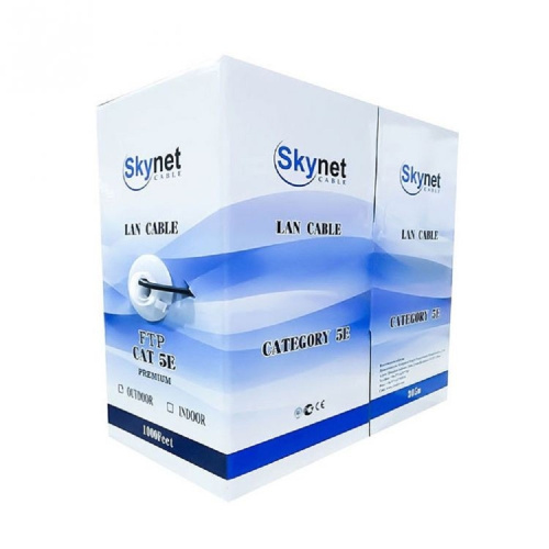 картинка skynet кабель ftp indoor, медный, fluke test, кат.5e, 2x2x0,46, однож., 305 м, box, серый [csl-ftp-2-cu](ак5026922/1693105) от магазина Tovar-RF.ru