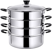 картинка мантоварка pomidoro pomi d'oro p630102 vapore мантоварка-пароварка, 26см от магазина Tovar-RF.ru