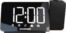 картинка Радиочасы SOUNDMAX SM-1539(чёрный с белым) от магазина Tovar-RF.ru