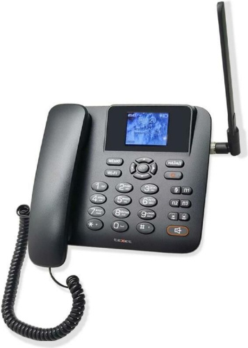 картинка телефон проводной texet fx-200 black от магазина Tovar-RF.ru