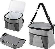 картинка термосумка ecos термосумка pc2201, 14л., р-р: 28x20x25см, цвет: серый 104834от магазина Tovar-RF.ru