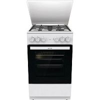 картинка плита комбинированная gorenje gk5a42wf-b белый (металлическая крышка) реш.чугун от магазина Tovar-RF.ru