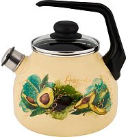 картинка Чайник APPETITE С2717.3П*123 Avocado эмал 3,0л со свистком от магазина Tovar-RF.ru