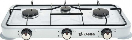 картинка газовая плитка delta d-2207 white от магазина Tovar-RF.ru